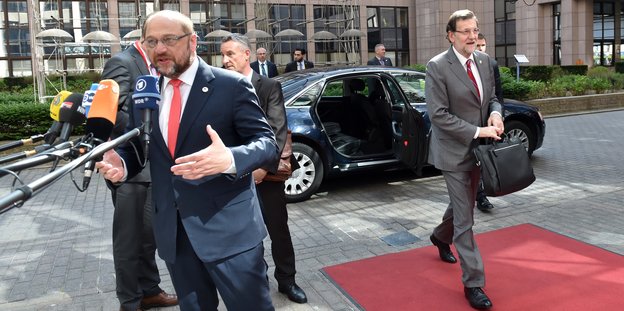 Martin Schulz und andere EU-Politiker