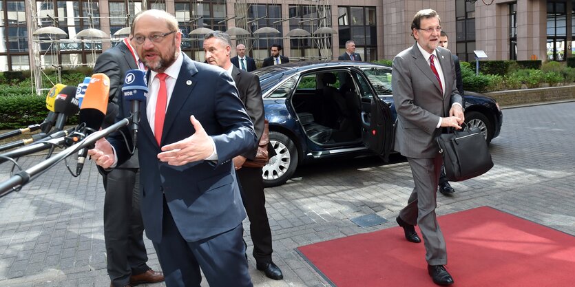 Martin Schulz und andere EU-Politiker