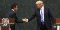 Peña Nieto und Trump geben sich die Hand