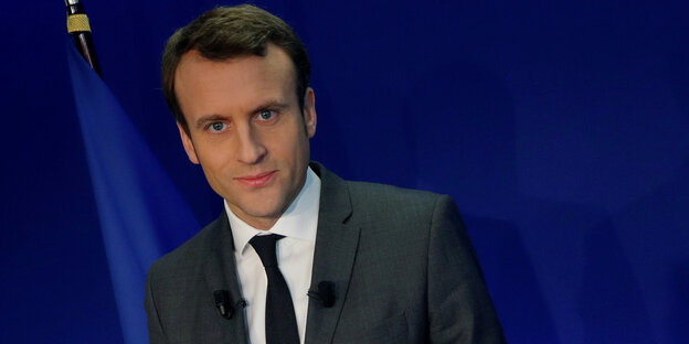 Ein Mann, Emmanuel Macron