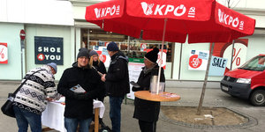 Wahlkampf der KPÖ in Graz