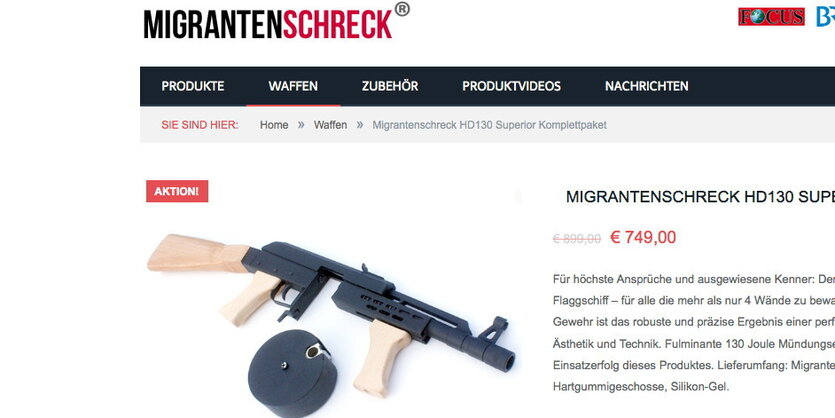 Screenshot: migranteschreck