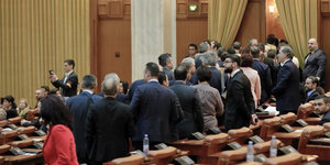 Abgeordnete im rumänischen Parlament