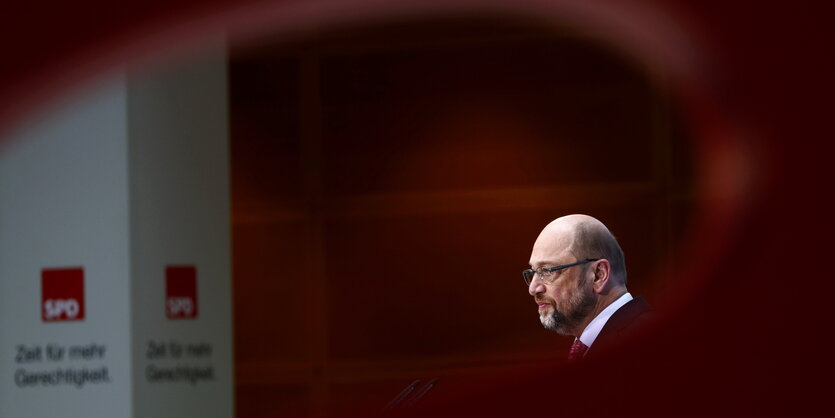 Martin Schulz in der SPD-Parteizentrale in Berlin