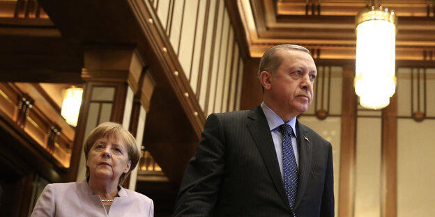 Kanzlerin Merkel zu Besuch bei Präsident Erdoğan