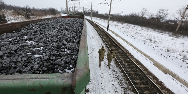 Blockierte Kohlelieferung dem dem Donetzker Gebiet