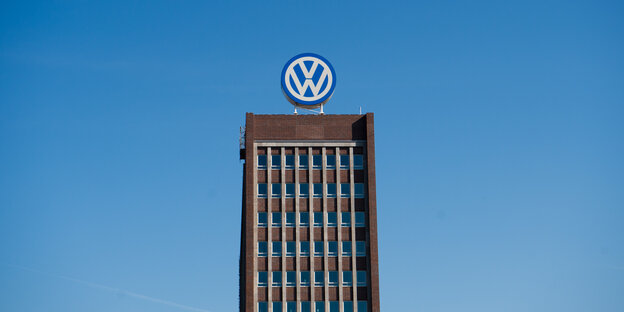 Das VW-Verwaltungshochhaus in Wolfsburg