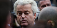 Nahaufnahme von Geert Wilders