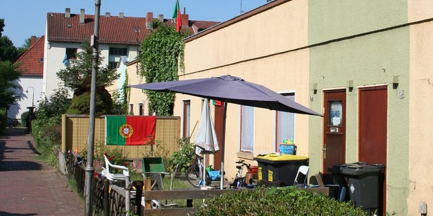 Häuserfront in Sebaldsbrück