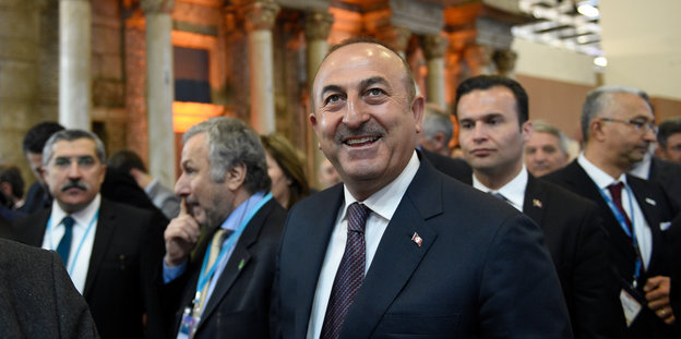 Der türkische Außenminister Mevlüt Cavusoglu auf der ITB