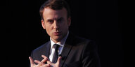 Der französische Präsidentschaftskandidat Emmanuel Macron in Paris