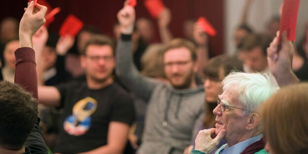 Ströbele auf der Wahl Ströbele auf der Wahl