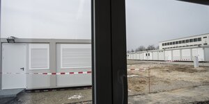 Container-unterkunft für Flüchtlinge