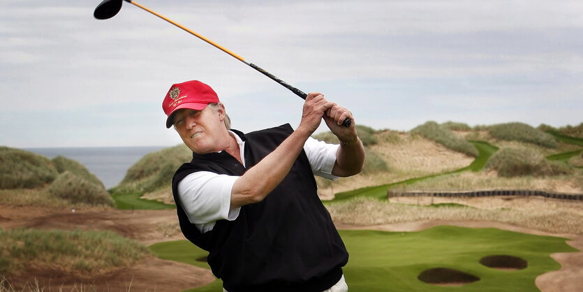 Donald Trump auf dem Golfplatz