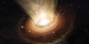 Modellbild eines schwarzen Loches