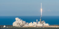 Startende SpaceX-Rakete