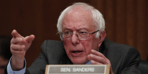 Porträtfoto des US-Senators Bernie Sanders