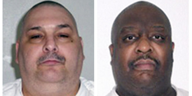 Die Gesichter der beiden zum Tode verurteilten Männer
