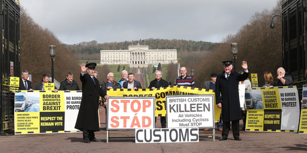 Protestaktion in Belfast