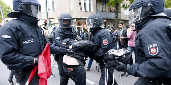 Festnahme bei Demo