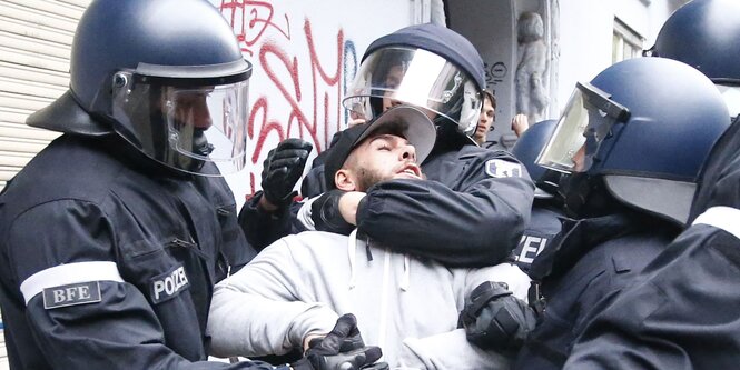 Festnahme bei der Demo