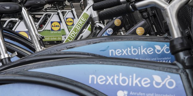 Leihräder von Lidl und Nextbike