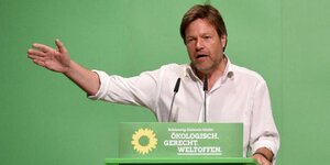 Umweltminster Habeck spricht auf Grünen-Parteitag