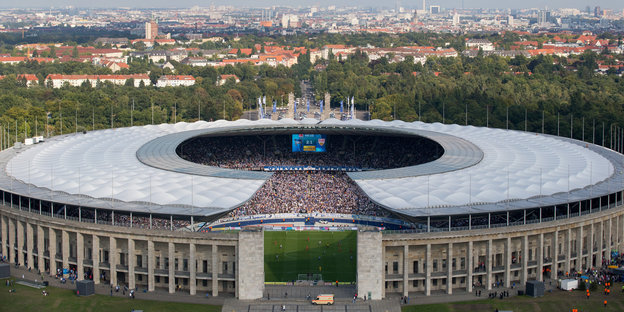 Olympiastadion beim Hertha-Spiel