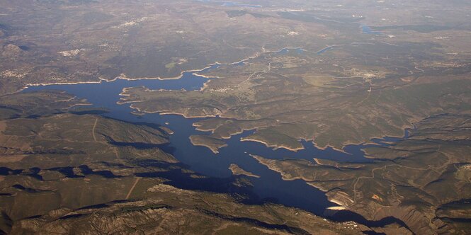 Stausee in der Nähe von Madrid