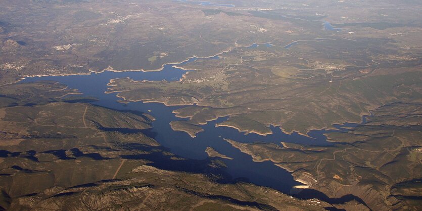 Stausee in der Nähe von Madrid