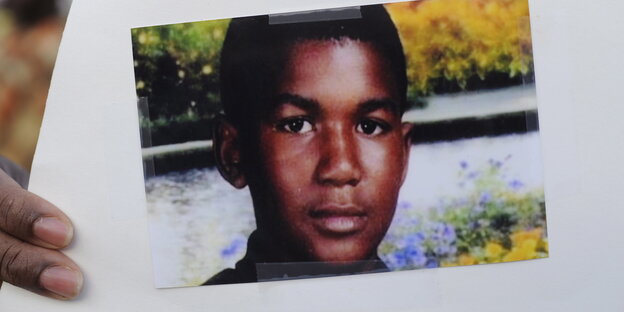 Ein Foto des Teenagers Trayvon Martin