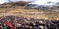Proteste gegen die Kupfermine Las Bambas