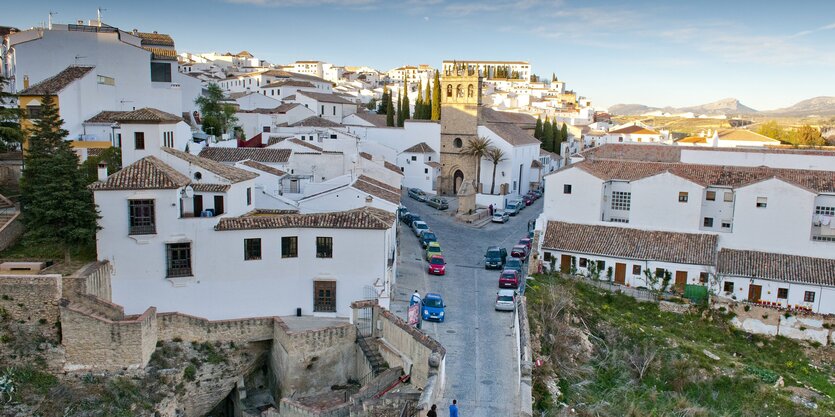 Weiße Häuser in Ronda