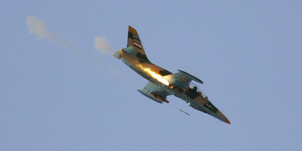 Ein syrischer Kampfflieger