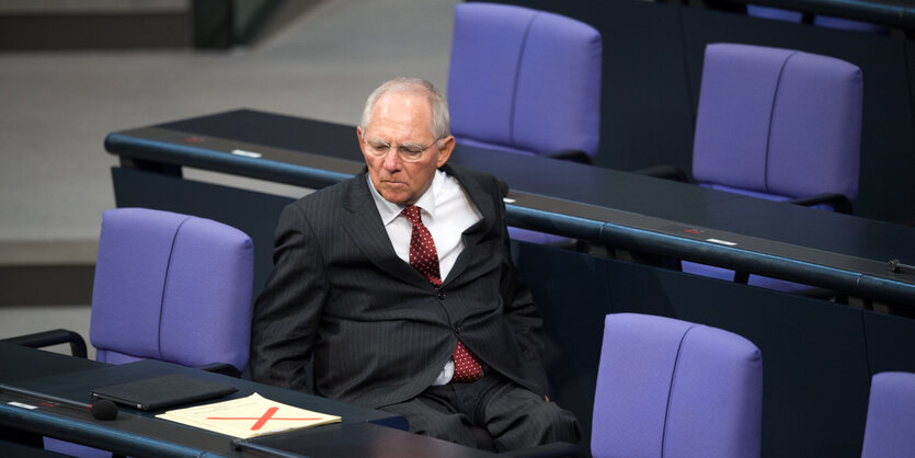 Finanzminister Wolfgang Schäuble