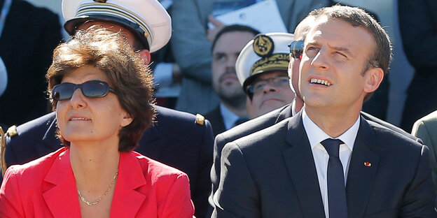Sylvie Goulard und Emanuel Macron