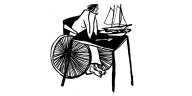 Zeichnung von einem Menschen im Rollstuhl an einem Schreibtisch