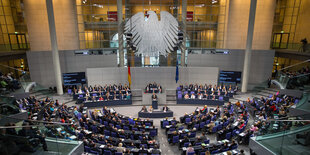 Sitzung im Bundestag