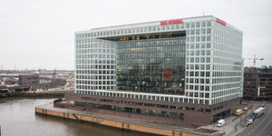 Das Redaktionsgebäude „des Spiegels“ in Hamburg