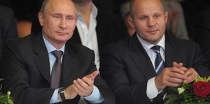 Wladimir Putin und Fjodor Jemeljanenko