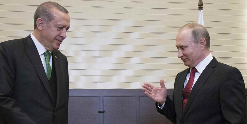 Erdogan (li.) und Putin