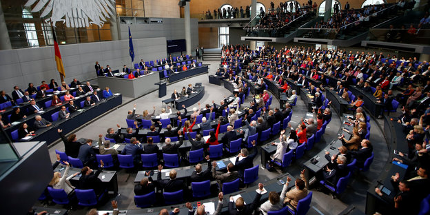 Plenumssaal des Bundestages