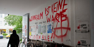 Graffito an einer Hauswand