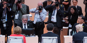 Fotografen vor G20-Gipfelteilnehmern