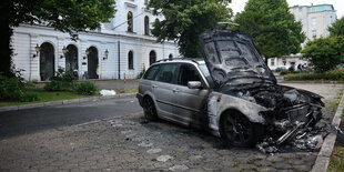 Ausgebranntes Auto