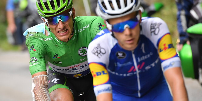 Marcel Kittel und Julien Vermote bei der Tour de France