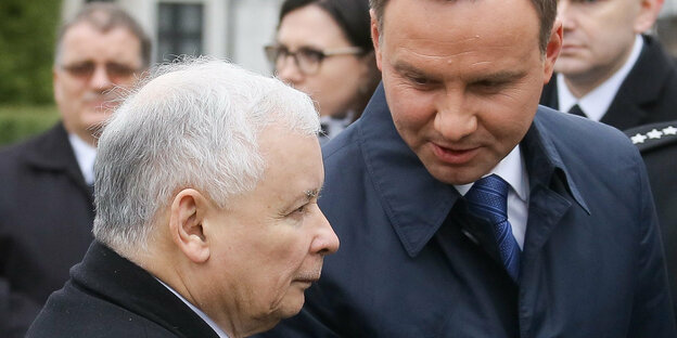 Jarosław Kaczyński und Andrzej Duda