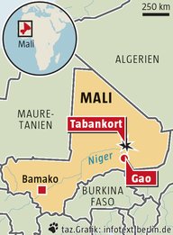 Die Karte von Mali