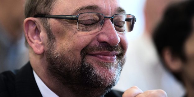 Martin Schulz lächelt Martin Schulz lächelt