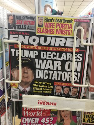 Auf einem Zeitschriftencover sieht man Donald Trump Auf einem Zeitschriftencover sieht man Donald Trump